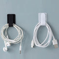 20Pcs 3M Adhesive Wire Organizer Cord Organizers Adjustable Hook and Loop Cable Clips Adjustable Cable Ties Cord Wrappers Keeper Cord Holder Straps for Kitchen Office Desk Management (Black+White).
