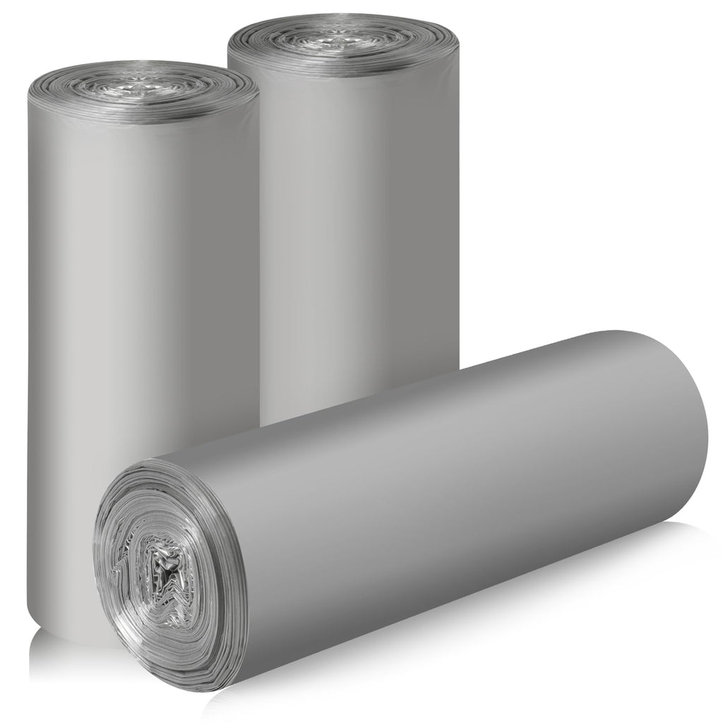 4 Gallon/60pcs Small Garbage BagsStrong Trash BagsSmall Trash Bags for Office Home BedroomTrash can LinerSilver