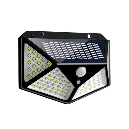 100 LED Solar Wall Lights with Motion Sensor for Outdoors